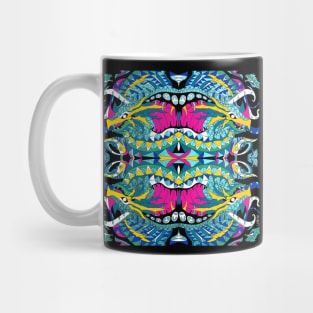 kraken kaiju dragon ecopop in mandala tribal pattern Mug